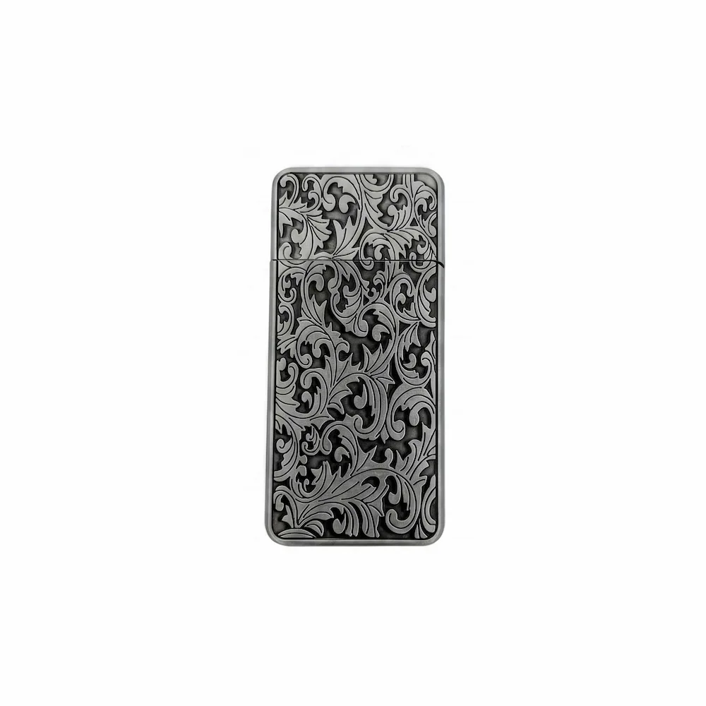 فندک عمده کتابی نقره ای طرح دار